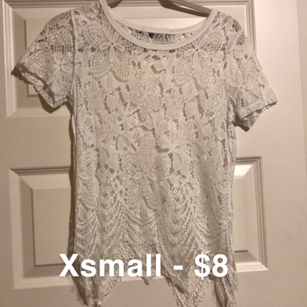White lace top